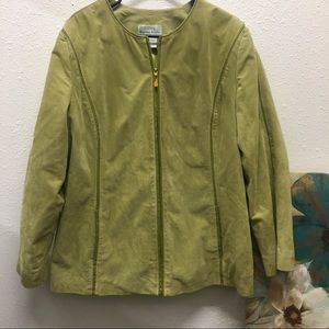 Bradley Bayou Green Genuine Suede Jacket